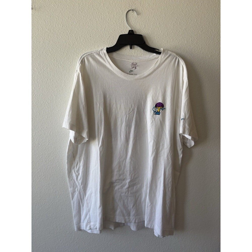 Nike Men's Short Sleeve T-Shirt Crew Neck White Size XXL